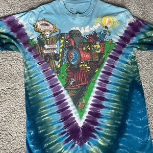 Grateful Dead Casey Jones Liquid Blue Shirt